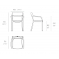 Кресло пластиковое с обивкой Vondom Madison Upholstered полипропилен, ткань черный Фото 2