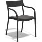 Кресло пластиковое с обивкой Vondom Madison Upholstered полипропилен, ткань черный Фото 1