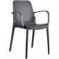 Комплект пластиковых кресел Scab Design Ginevra Set 2 стеклопластик антрацит Фото 3