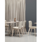 Стул с обивкой Scab Design Natural Alice Pop бук, технополимер, вельвет дымчатый бук, слоновая кость Фото 7