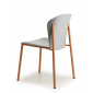 Стул деревянный Scab Design Finn Metal Wood сталь, бук терракотовый, матовый серый бук Фото 5