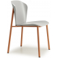 Стул деревянный Scab Design Finn Metal Wood сталь, бук терракотовый, матовый серый бук Фото 1