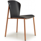 Стул деревянный Scab Design Finn Metal Wood сталь, ясень терракотовый, черный ясень Фото 1