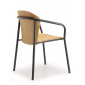 Кресло деревянное Scab Design Finn Metal Wood сталь, ясень антрацит, светлый ясень Фото 5