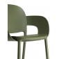Кресло пластиковое Scab Design Hug Go Green технополимер оливковый Фото 4