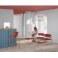 Кресло лаунж с обивкой Scab Design Lisa Lounge сталь, вельвет терракотовый, красный Фото 10