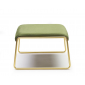 Пуф с обивкой Scab Design Lisa Lounge Pouf сталь, вельвет сатинированная латунь, зеленый Фото 5