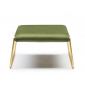 Пуф с обивкой Scab Design Lisa Lounge Pouf сталь, вельвет сатинированная латунь, зеленый Фото 4