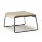 Пуф с обивкой Scab Design Lisa Lounge Pouf сталь, вельвет антрацит, слоновая кость Фото 4