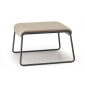 Пуф с обивкой Scab Design Lisa Lounge Pouf сталь, вельвет антрацит, слоновая кость Фото 3