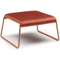 Пуф с обивкой Scab Design Lisa Lounge Pouf сталь, вельвет терракотовый, красный Фото 1