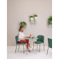 Стул с обивкой Scab Design Mentha Pop сталь, технополимер, ткань антрацит, зеленый Фото 7