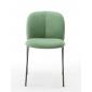 Стул с обивкой Scab Design Mentha Pop сталь, технополимер, ткань антрацит, зеленый Фото 3