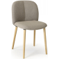 Стул с обивкой Scab Design Natural Mentha Pop дуб, технополимер, ткань натуральный дуб, тортора Фото 1