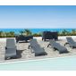Комплект плетеных шезлонгов Siesta Contract GS 1009 (Fiji) Set 4 стеклопластик антрацит Фото 6