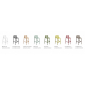 Комплект пластиковых барных стульев Nardi Doga Stool Set 4 стеклопластик грушевый Фото 3