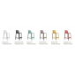 Комплект пластиковых полубарных стульев Nardi Net Stool Mini Set 4 стеклопластик горчичный Фото 3