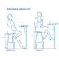 Комплект пластиковых полубарных стульев Nardi Net Stool Mini Set 4 стеклопластик горчичный Фото 4