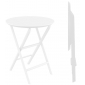 Стол пластиковый складной Siesta Contract Helen Folding Table Ø60 пластик белый Фото 1