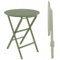 Стол пластиковый складной Siesta Contract Helen Folding Table Ø60 пластик оливковый Фото 1