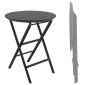 Стол пластиковый складной Siesta Contract Helen Folding Table Ø60 пластик черный Фото 1