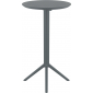 Стол пластиковый барный складной Siesta Contract Sky Folding Bar Table 60 сталь, пластик темно-серый Фото 6