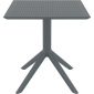 Стол пластиковый Siesta Contract Sky Table 70 сталь, пластик темно-серый Фото 6
