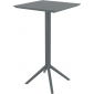 Комплект пластиковых барных складных столов Siesta Contract Sky Folding Bar Table 60 Set 2 сталь, пластик темно-серый Фото 8