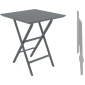 Стол пластиковый складной Siesta Contract Helen Folding Table 60 пластик темно-серый Фото 1