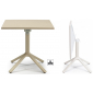 Стол пластиковый складной Scab Design Eco Folding алюминий, технополимер тортора Фото 1