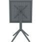 Комплект столов пластиковых складных Siesta Contract Sky Folding Table 60 Set 2 сталь, пластик темно-серый Фото 10