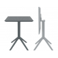 Стол пластиковый складной Siesta Contract Sky Folding Table 60 сталь, пластик темно-серый Фото 1