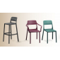 Стул пластиковый барный Nardi Cassia Stool стеклопластик антрацит Фото 4
