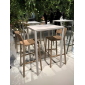 Стул пластиковый барный Nardi Cassia Stool стеклопластик капучино Фото 4