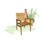 Кресло деревянное Amici Atos Elisa ироко Фото 1