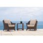 Кресло плетеное с подушками Skyline Design Malta алюминий, искусственный ротанг, sunbrella мокка, бежевый Фото 12