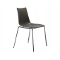 Стул пластиковый Scab Design Zebra Technopolymer 4 legs сталь, технополимер хром, антрацит Фото 4