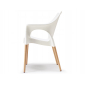 Кресло пластиковое Scab Design Natural Ola бук, технополимер натуральный бук, лен Фото 8