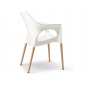 Кресло пластиковое Scab Design Natural Ola бук, технополимер натуральный бук, лен Фото 9