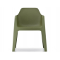 Кресло пластиковое PEDRALI Plus пластик зеленый Фото 4