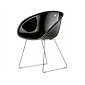 Кресло пластиковое на полозьях PEDRALI Gliss сталь, поликарбонат черный Фото 5