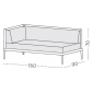 Комплект плетеной мебели с подушками Ethimo Infinity алюминий, Lightwick серый Фото 2