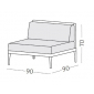 Комплект плетеной мебели с подушками Ethimo Infinity алюминий, Lightwick серый Фото 4