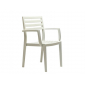 Кресло деревянное Ethimo Stella тик белый Фото 1