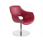 Кресло вращающееся с обивкой PAPATYA Opal-MD сталь, пластик, кожа бордовый Фото 1