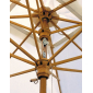 Зонт профессиональный телескопический Scolaro Palladio Telescopic дерево ироко, акрил слоновая кость Фото 9
