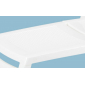 Шезлонг-лежак пластиковый BiRattan Amalfi пластик белый Фото 5
