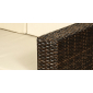 Комплект плетеной мебели с подушками GARDA искуственный ротанг черный Фото 7