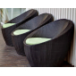 Кресло плетеное с подушками 4SIS Туллон алюминий, искусственный ротанг черный Фото 4