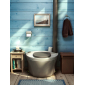 Компостный туалет для дачи Termotoilet Kekkila полиэтилен светло-серый Фото 4